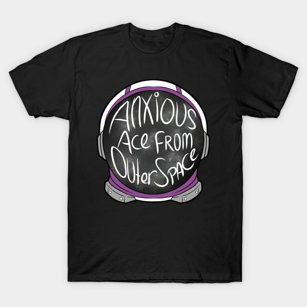 Anxious Ace From Outer Space T-Shirt by ArtByFlan
